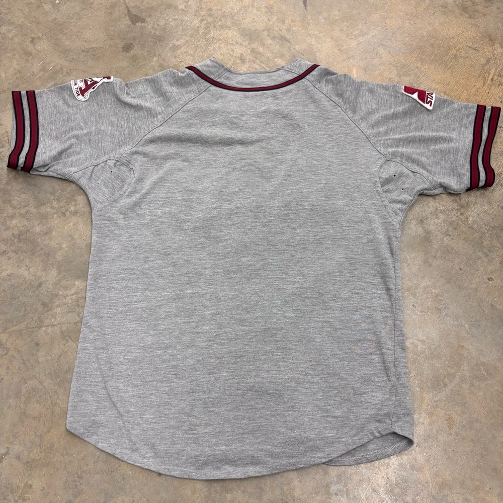 Vintage Starter Baseball Men’s Medium Grey Red Jersey Alabama Crimson Tide - Picture 9 of 9